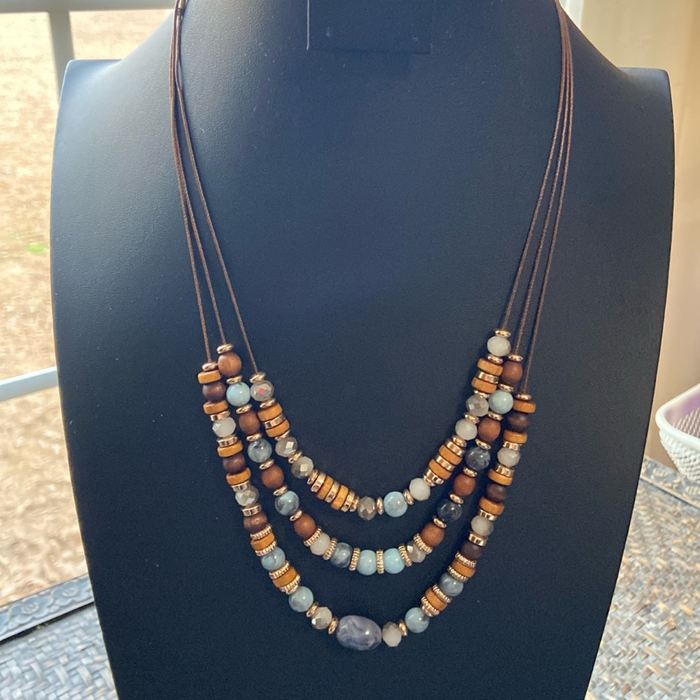 Set of THREE Beaded Necklaces